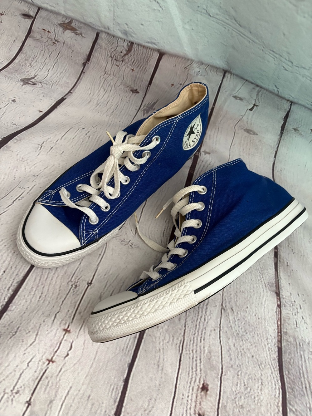 Converse All Stars Chuck Taylor High Too Sneakers Blue women’s size 11 men’s 9